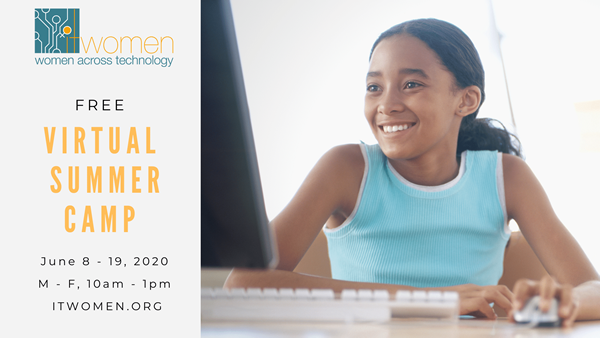 ITWomen 2020 virtual interactive summer tech camp,