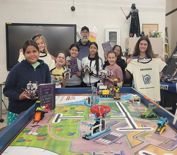 ITWomen 2023 Girls' Summer Robotics Camp showcases robots celebrating last day of camp July 14 at South Dade Senior High in Homestead, FL