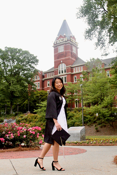 Sophie Chee, ITWomen Scholarship recipient, graduates from Georgia Tech with an Electrical Engineering degree